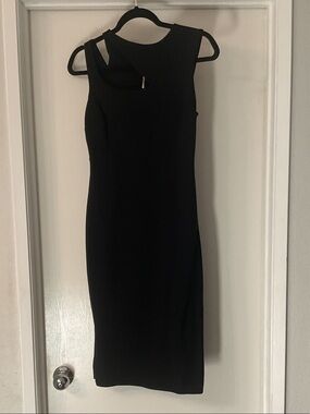 Marciano Black One-Shoulder Sheath Dress